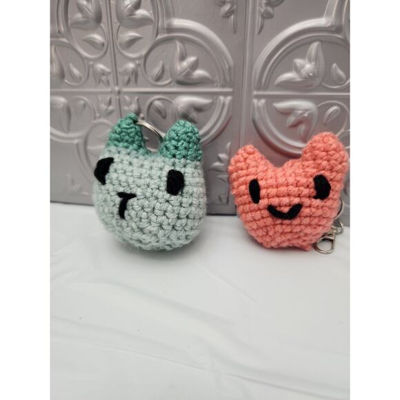 Handmade crochet cat keychain - Picture 1 of 1